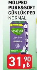 MOLPED PURE&SOFT GÜNLÜK PED NORMAL indirimli fiyat MOLPED PURE&SOFT GÜNLÜK PED NORMAL fiyat ve kampanya bilgisi